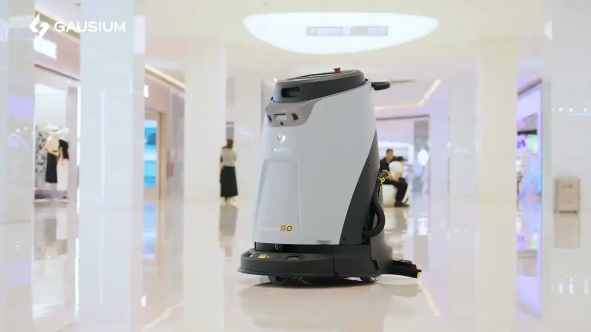 Prizor iz videa: Gausium Scrubber 50 u trgovačkom centru