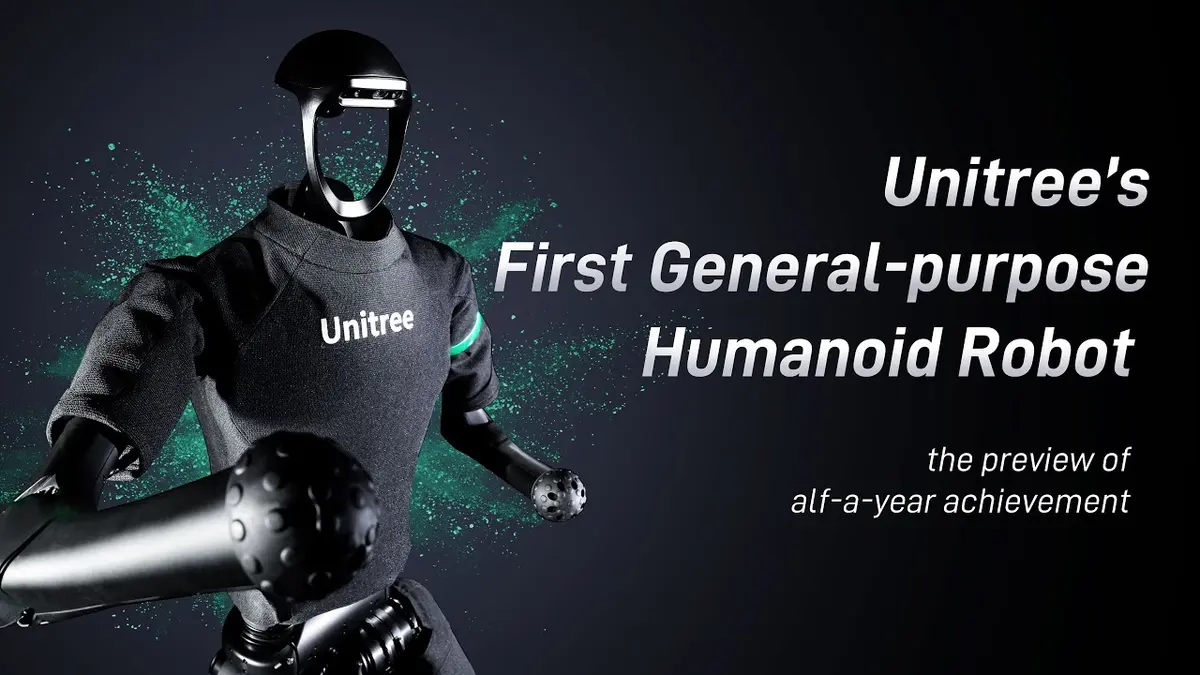 Prizor iz videa: Unitree H1 humanoidni robot